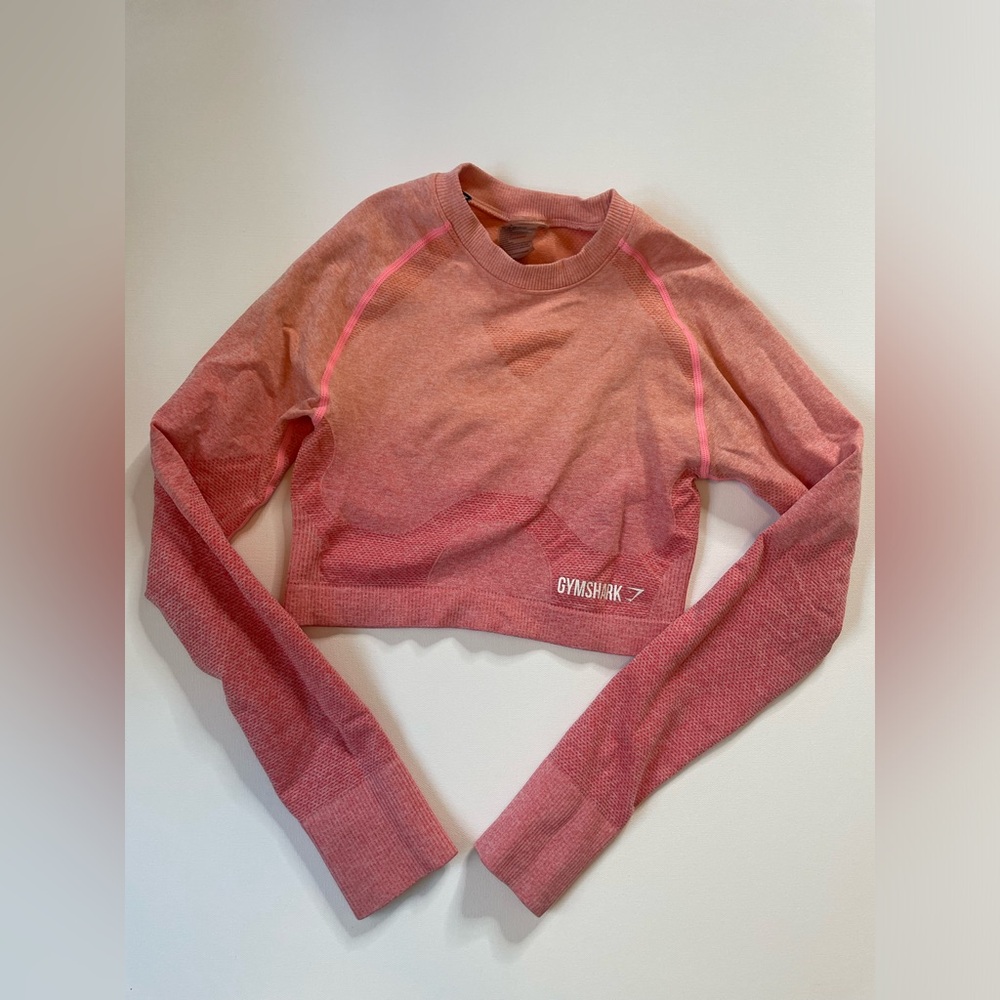 Gymshark ombre cropped long sleeve